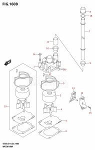 DF200Z From 20002Z-340001 (E01 E40)  2023 drawing WATER PUMP (E03:(DF225T,DF225Z,DF250T,DF250Z))