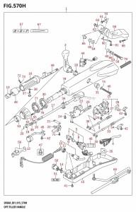 DF50A From 05004F-510001 (E01)  2015 drawing OPT:TILLER HANDLE (DF60AVT:E40)