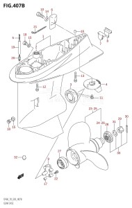 DF60 From 06001F-780001 (E03)  2007 drawing GEAR CASE (K1,K2,K3,K4,K5,K6,K7,K8,K9)