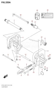 DF25A From 02504F-140001 (P01)  2021 drawing CLAMP BRACKET (DF25A,DF25AR,DF30AR)