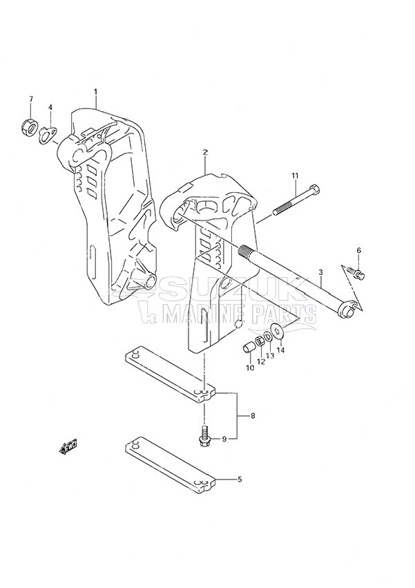 Clamp Bracket (S/N 110001 & Newer)