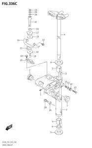 00995F-810001 (2018) 9.9hp P03-U.S.A (DF9.9B  DF9.9BT  DF9.9BTH) DF9.9B drawing SWIVEL BRACKET (DF9.9BTH,DF15ATH,DF20ATH)