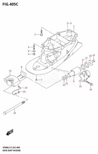 DF300A From 30002P-240001 (E40)  2022 drawing DRIVE SHAFT HOUSING (L-TRANSOM)