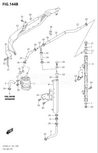 20003F-240001 (2022) 200hp E11 E40-Gen. Export 1-and 2 (DF200AT) DF200A drawing FUEL INJECTOR (E40)