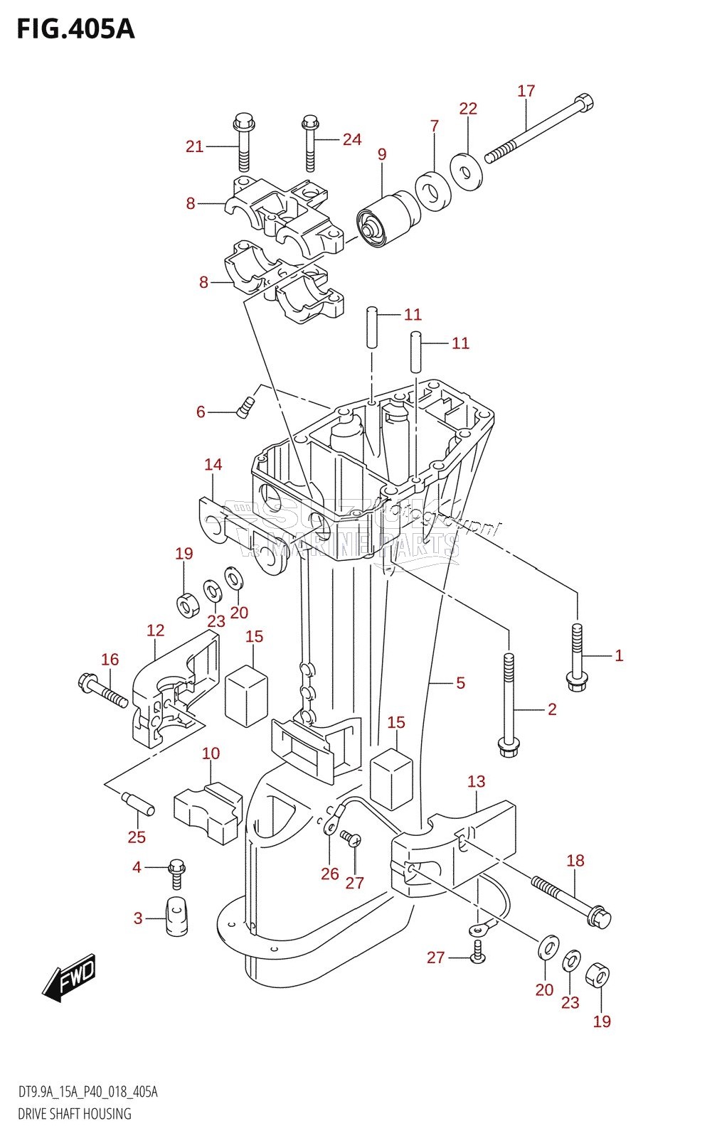 DRIVE SHAFT HOUSING (P36,P81)