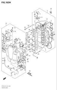 22503Z-410001 (2014) 225hp E01 E40-Gen. Export 1 - Costa Rica (DF225Z) DF225Z drawing THROTTLE BODY (DF225Z:E40)