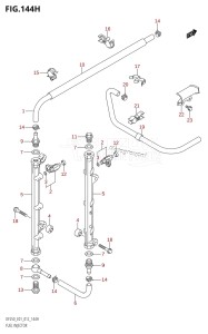 DF250 From 25003F-210001 (E01 E40)  2012 drawing FUEL INJECTOR (DF225Z:E40)