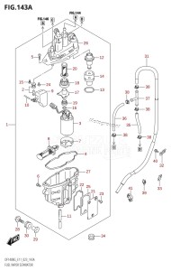 DF115BG From 11505F-240001 (E40)  2022 drawing FUEL VAPOR SEPARATOR (E11)