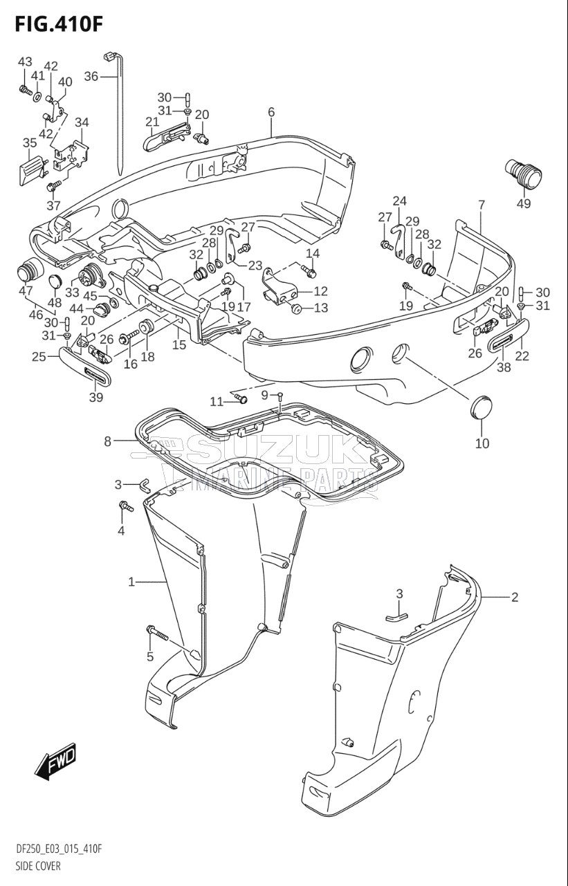 SIDE COVER (DF250Z:E03:(X-TRANSOM,XX-TRANSOM))