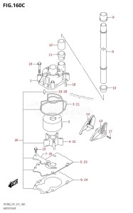 DF250A From 25003P-510001 (E01 E40)  2015 drawing WATER PUMP (DF250A:E01)