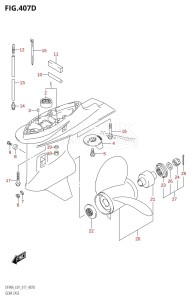 DF70A From 07003F-710001 (E01 E40)  2017 drawing GEAR CASE (DF70ATH:E40)