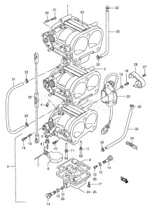 DT175 From 17501-701001 ()  1987 drawing CARBURETOR