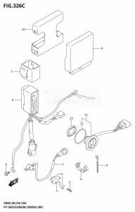 DF60A From 06002F-610001 (E03)  2016 drawing PTT SWITCH /​ ENGINE CONTROL UNIT (DF60A:E03)