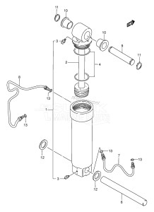 DT150 From 15003-651001 ()  1996 drawing TILT CYLINDER