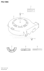 09001F-680001 (2006) 90hp E01-Gen. Export 1 (DF90TK6) DF90 drawing RING GEAR COVER