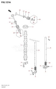 DF70 From 07001F-861001 (E03)  1998 drawing CAMSHAFT