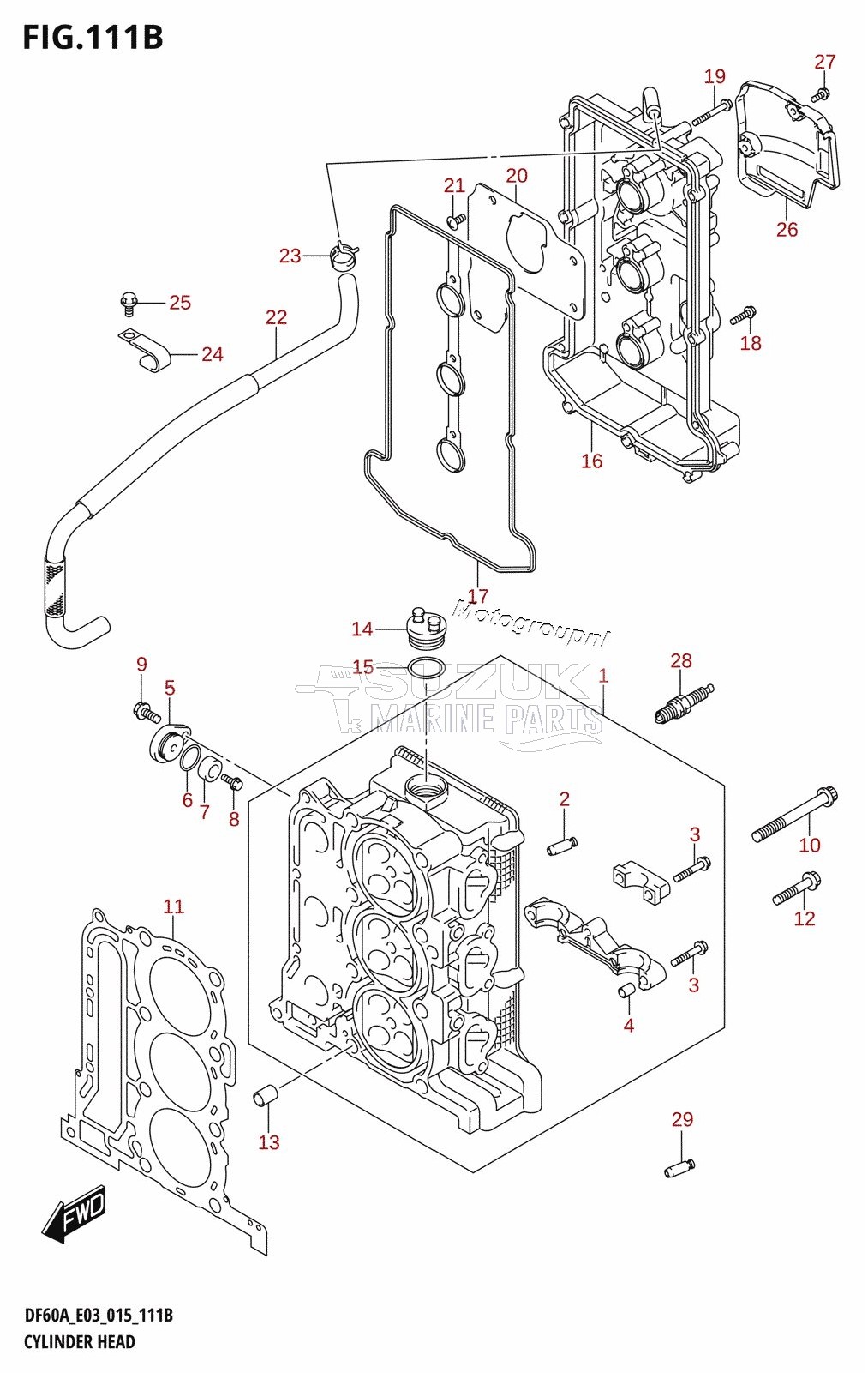 CYLINDER HEAD (DF50A:E03)