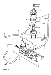 DT20 From 02003-704548 ()  1987 drawing FUEL PUMP