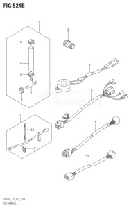 17503F-340001 (2023) 175hp E11 E40-Gen. Export 1-and 2 (DF175AT) DF175A drawing OPT:HARNESS (022,023)