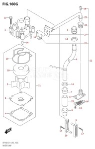 DF140AZ From 14003Z-610001 (E03)  2016 drawing WATER PUMP (DF140AT:E40)