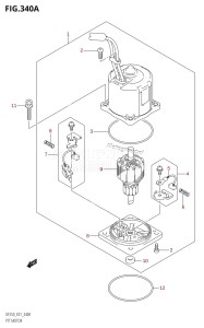 DF250 From 25001F-510001 (E01 E40)  2005 drawing PTT MOTOR (X-TRANSOM,XX-TRANSOM)