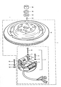 DT50M From 5002-100001 ()  1988 drawing MAGNETO (DT50MG)