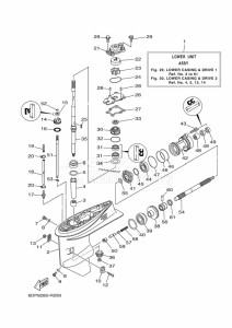 F50HETL drawing LOWER-CASING-x-DRIVE-1