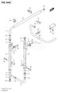 DF250A From 25003P-510001 (E01 E40)  2015 drawing FUEL INJECTOR (DF250A:E01)