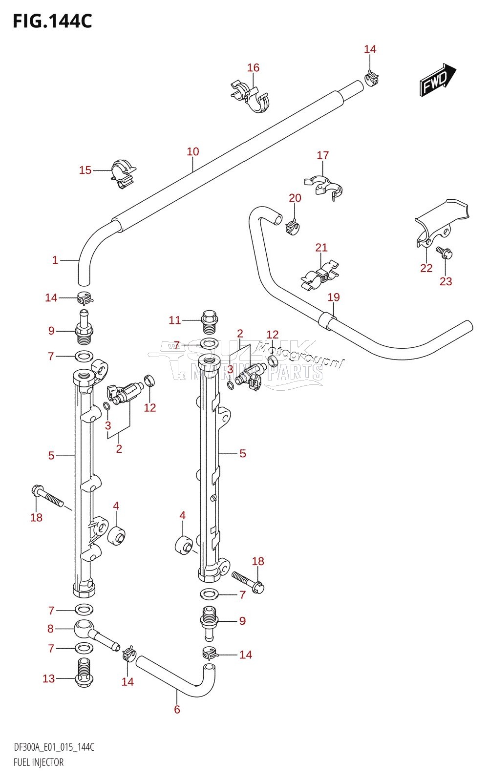 FUEL INJECTOR (DF250A:E01)