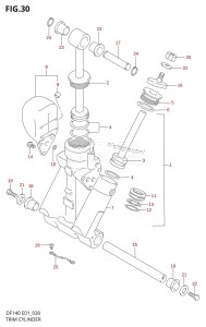 DF140 From 14001F-680001 (E01 E40)  2006 drawing TRIM CYLINDER