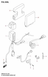 DF40A From 04003F-210001 (E01)  2012 drawing PTT SWITCH /​ ENGINE CONTROL UNIT (DF60ATH:E40)