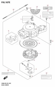 DF9.9B From 00995F-510001 (P01)  2015 drawing RECOIL STARTER (DF15AR:P01)