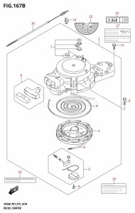 DF9.9B From 00995F-510001 (P01)  2015 drawing RECOIL STARTER (DF9.9BR:P01)