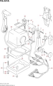 17501Z-880001 (2008) 175hp E01-Gen. Export 1 (DF175ZK8) DF175Z drawing OPT:REMOTE CONTROL ASSY DUAL (1)