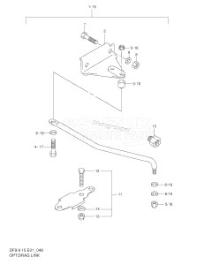 DF15 From 01501F-151001 ()  2001 drawing OPT:DRAG LINK