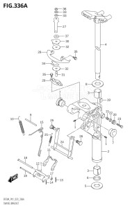 02002F-340001 (2023) 20hp E01 E40-Gen. Export 1 - Costa Rica (DF20A  DF20AR  DF20AT  DF20ATH) DF20A drawing SWIVEL BRACKET ((DF9.9B,DF15A,DF20A):P01)