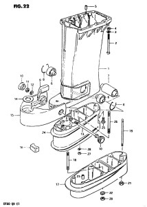 DT60 From 06001-301001 ()  1983 drawing DRIVESHAFT HOUSING