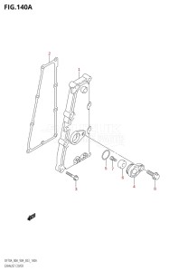 07003F-110001 (2011) 70hp E03-USA (DF70AT) DF70A drawing EXHAUST COVER