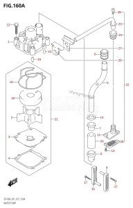 DF140A From 14003F-510001 (E01 E40)  2015 drawing WATER PUMP (DF100AT:E01)