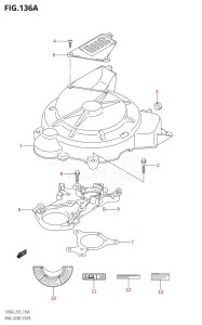 04003F-110001 (2011) 40hp E03-USA (DF40AT) DF40A drawing RING GEAR COVER