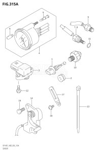 14001F-251001 (2002) 140hp E03-USA (DF140TK2) DF140 drawing SENSOR