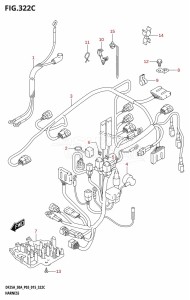 DF30A From 03003F-510001 (P03)  2015 drawing HARNESS (DF25AT:P03)