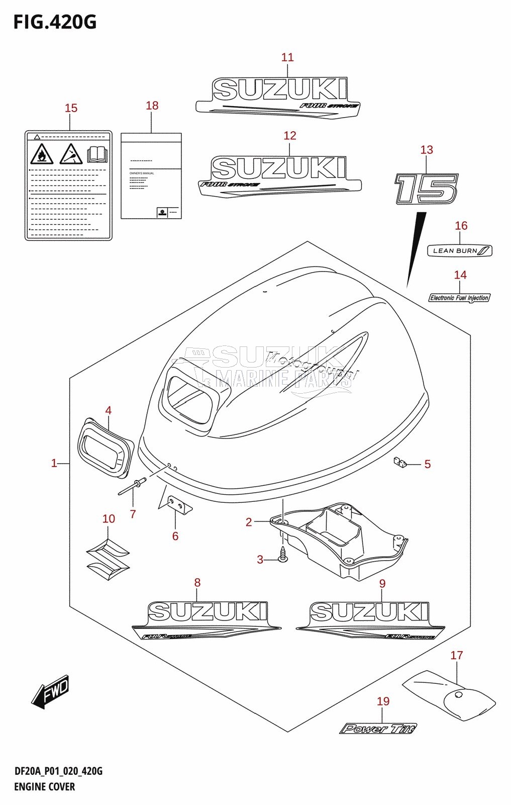 ENGINE COVER (DF15AT)