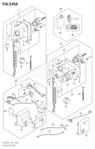 17503F-140001 (2021) 175hp E11 E40-Gen. Export 1-and 2 (DF175AT) DF175A drawing OPT:KEY LESS START