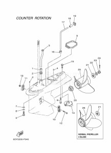 FL250GETX drawing PROPELLER-HOUSING-AND-TRANSMISSION-4