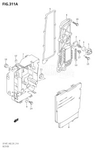 14001Z-371001 (2003) 140hp E01-Gen. Export 1 (DF140ZK3) DF140 drawing RECTIFIER