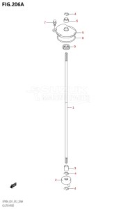 08002F-210001 (2012) 80hp E01 E40-Gen. Export 1 - Costa Rica (DF80A  DF80AT) DF80A drawing CLUTCH ROD