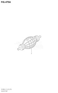 11505Z-140001 (2021) 115hp E11 E40-Gen. Export 1-and 2 (DF115BZG) DF115BZG drawing SQUEEZE PUMP (E11)