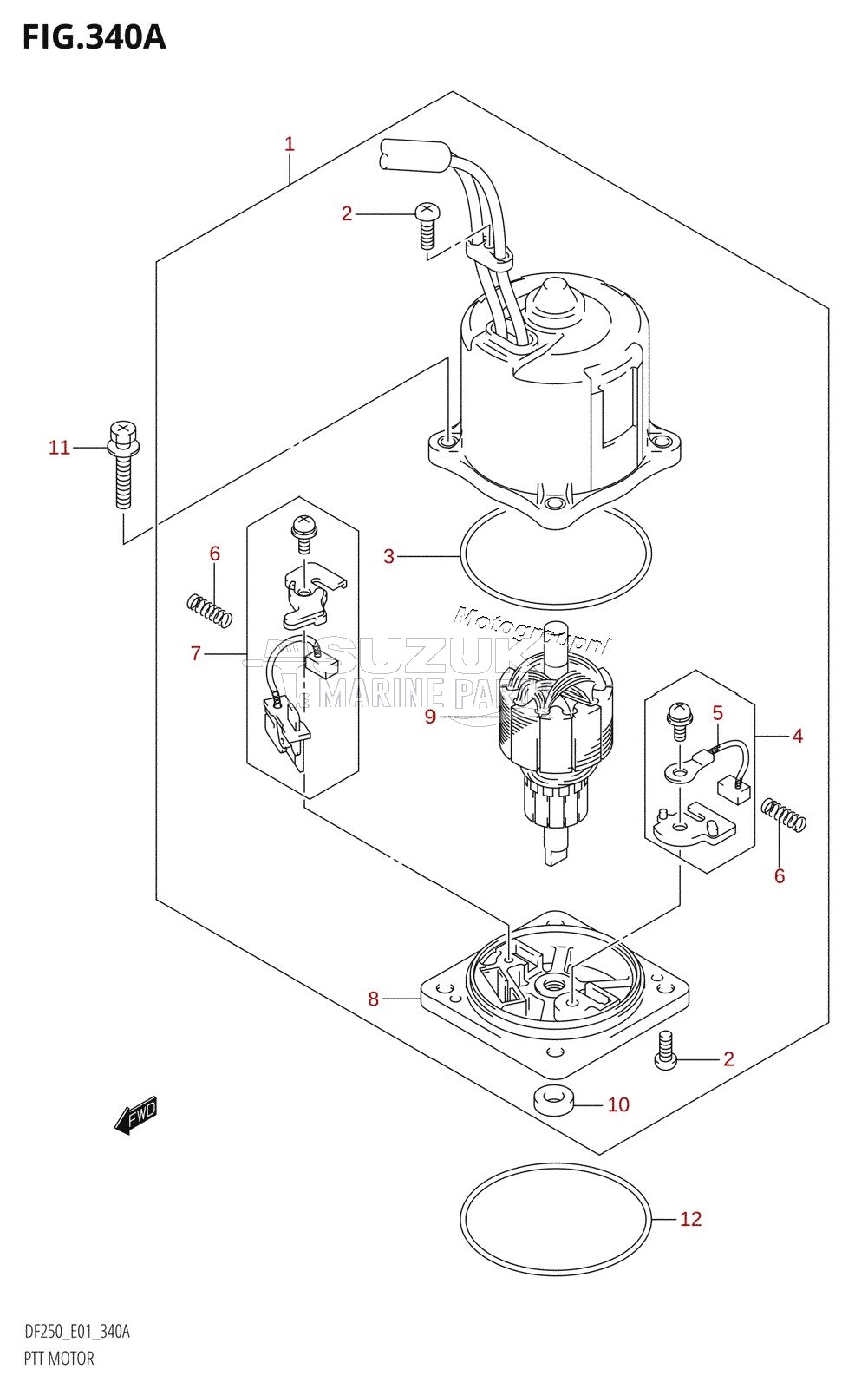 PTT MOTOR (X-TRANSOM,XX-TRANSOM)