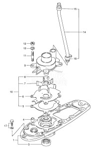 DT75TC From 07501-011001 ()  1990 drawing WATER PUMP (TC)